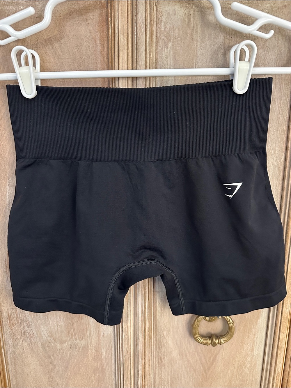 Gymshark Black High-Rise Seamless Shorts